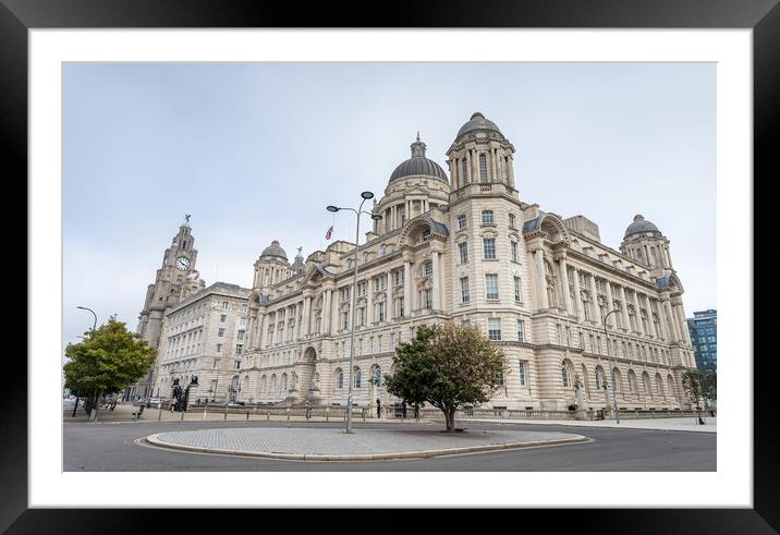 Three Graces in Liverpool Framed Mounted Print by Jason Wells
