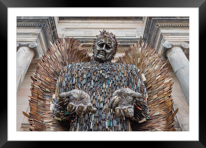 Knife Angel empty handed Framed Mounted Print by Jason Wells