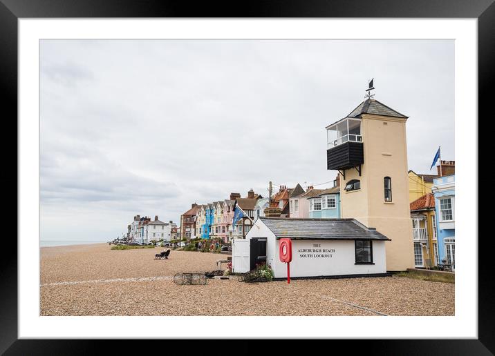 Aldeburgh Beach Lookout Framed Mounted Print by Jason Wells