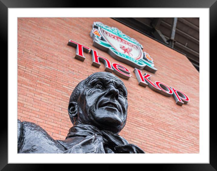 Bill Shankly statue Framed Mounted Print by Jason Wells