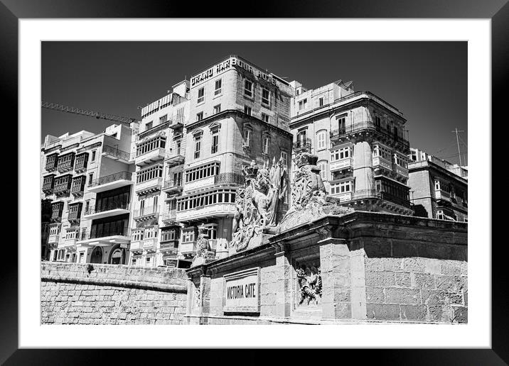 Victoria Gate in monochrome Framed Mounted Print by Jason Wells