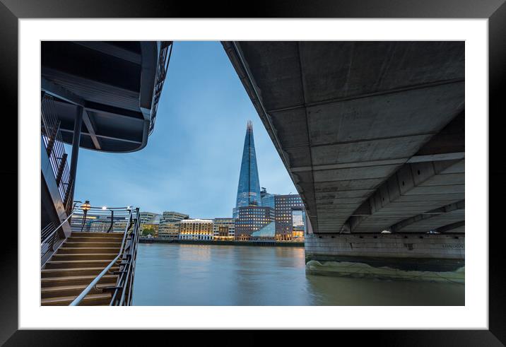 Framing The Shard Framed Mounted Print by Jason Wells