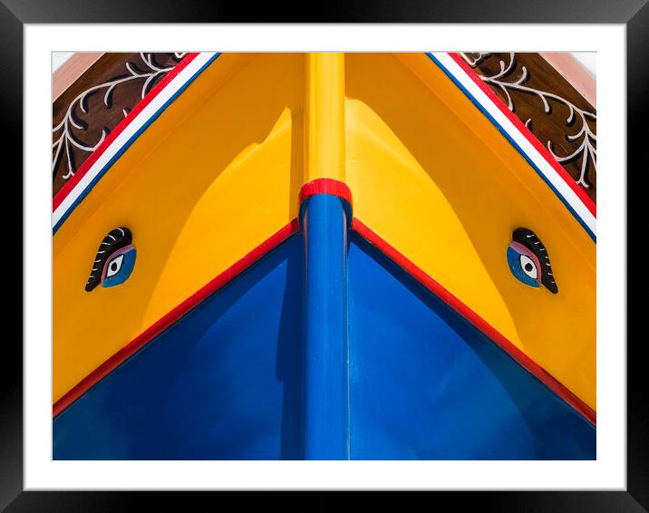 Gorgeous Luzzu boat Framed Mounted Print by Jason Wells