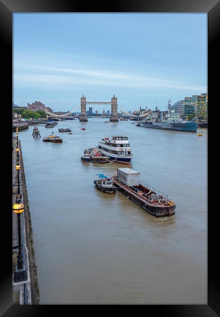 Evening on the River Thames Framed Print by Jason Wells