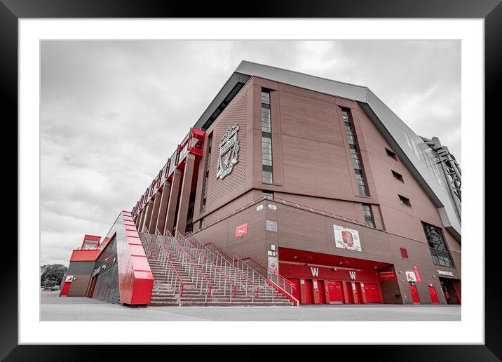 Liverpool FC main stand Framed Mounted Print by Jason Wells