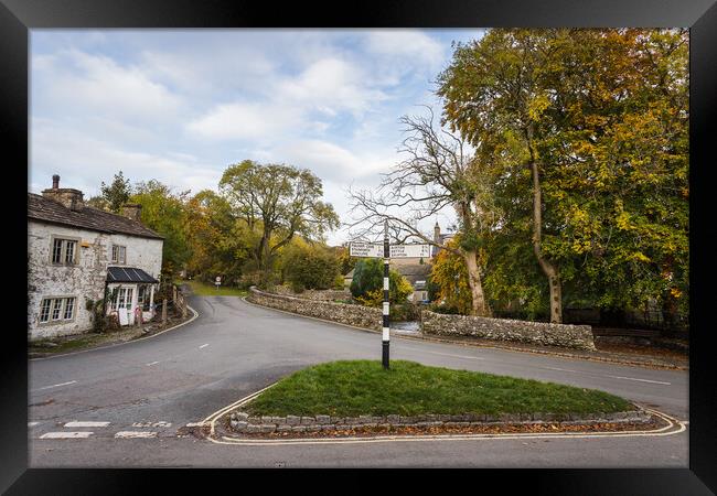 Sign post at Malham Framed Print by Jason Wells