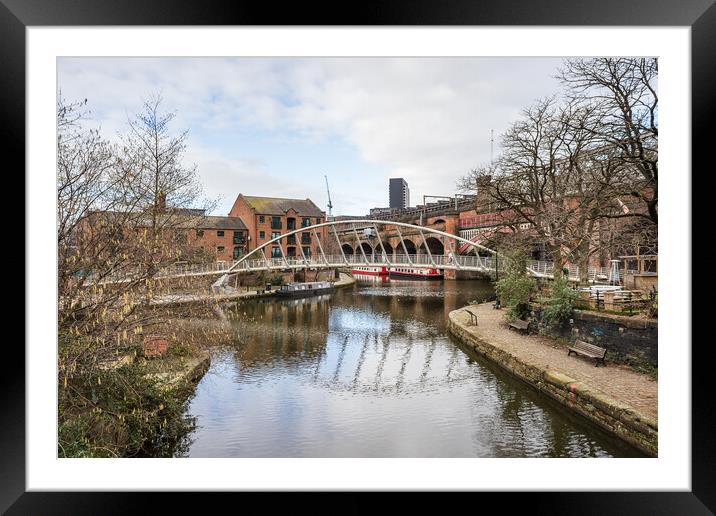 Merchants Bridge in Manchester Framed Mounted Print by Jason Wells