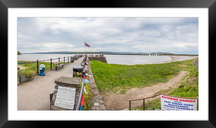 Arnside pier panorama Framed Mounted Print by Jason Wells