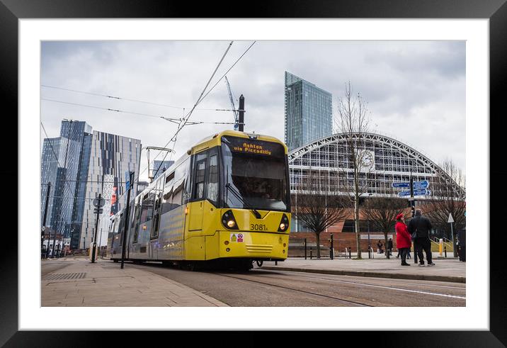 Metrolink tram close up Framed Mounted Print by Jason Wells