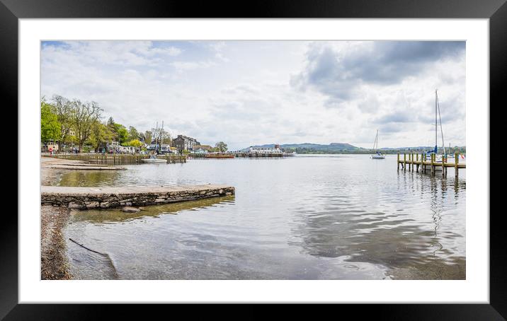 Serenity of Waterhead: Captivating Ambleside Lands Framed Mounted Print by Jason Wells