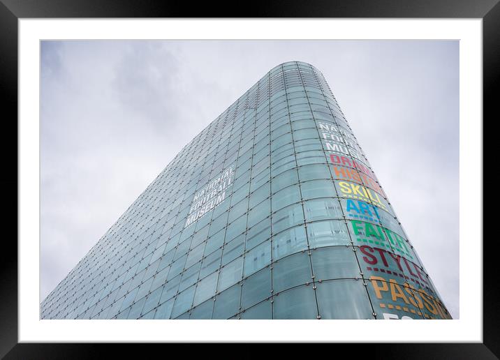 National Football Museum dominating the skyline Framed Mounted Print by Jason Wells