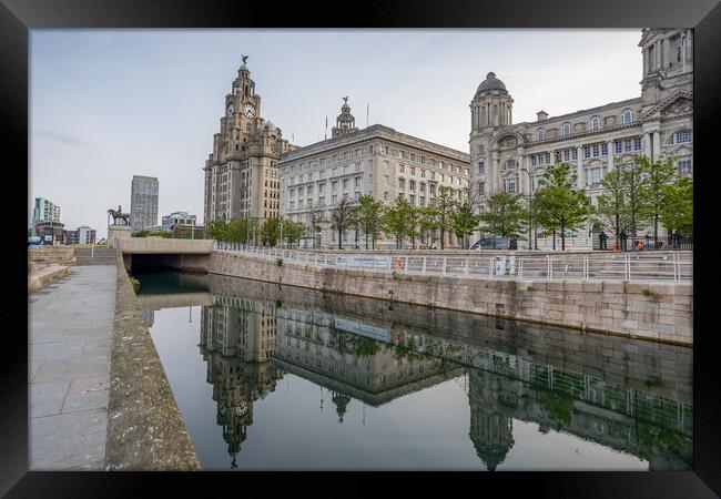 Three Graces in Liverpool Framed Print by Jason Wells