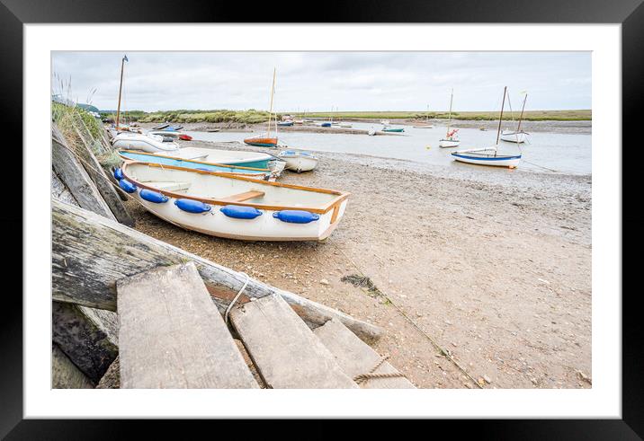 Steps lead down at Burnham Overy Staithe Framed Mounted Print by Jason Wells