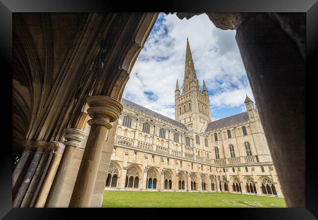 Norwich Cathedral spire Framed Print by Jason Wells