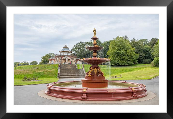 Ornamental Fountain at Mesnes Park Framed Mounted Print by Jason Wells