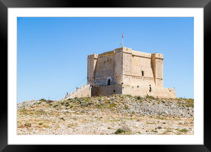 Saint Mary's Tower in Comino Framed Mounted Print by Jason Wells