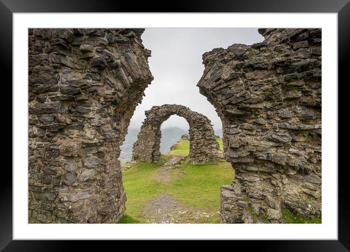 Ruins of Castell Dinas Bran Framed Mounted Print by Jason Wells