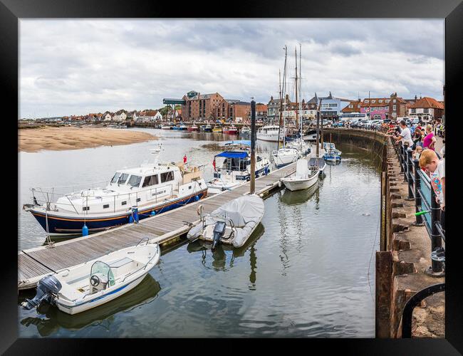 Wells next the Sea harbour panorama Framed Print by Jason Wells