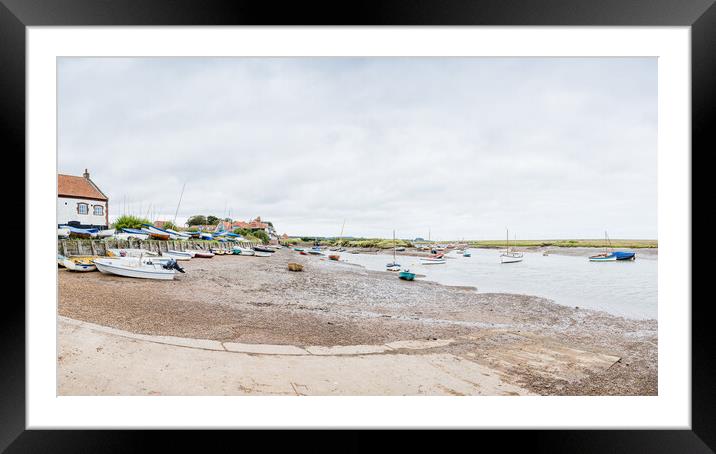 Burnham Overy Staithe slipway Framed Mounted Print by Jason Wells