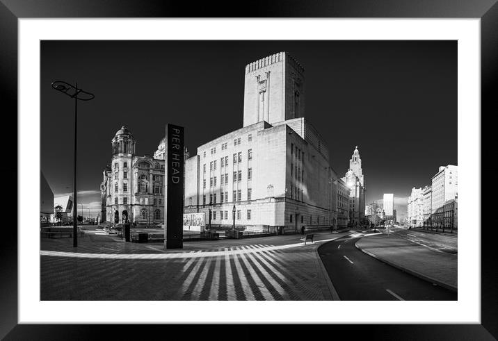 Three Graces in black and white Framed Mounted Print by Jason Wells