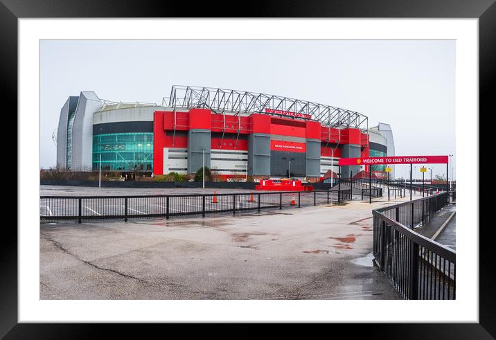Walkway to Old Trafford Stadium Framed Mounted Print by Jason Wells