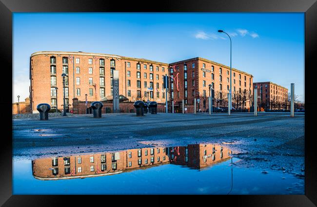 Reflections of the Albert Dock Framed Print by Jason Wells