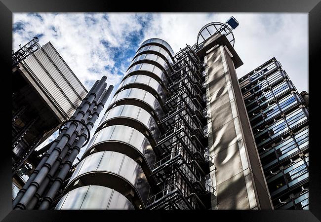 Lloyds of London building - exterior Framed Print by Jason Wells