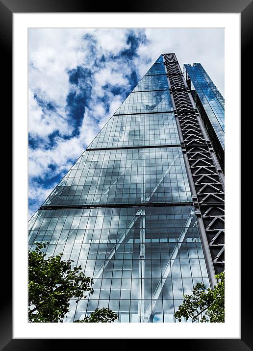 Triangular skyscraper in London Framed Mounted Print by Jason Wells