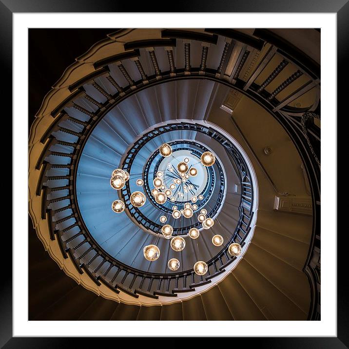 Brewer Staircase in London Framed Mounted Print by Jason Wells