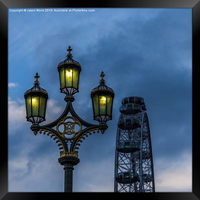 Lights on the South Bank Framed Print by Jason Wells