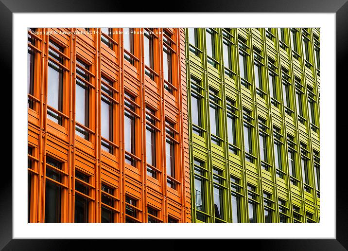 Colourful offices in London Framed Mounted Print by Jason Wells