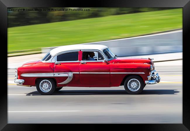 Panning a classical car Framed Print by Jason Wells