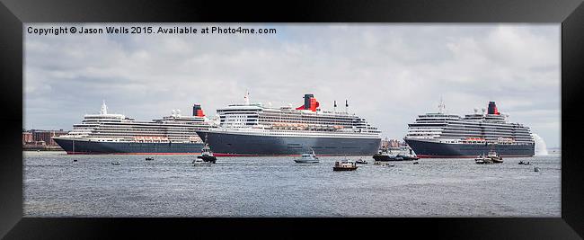 Three Queens on the River Mersey Framed Print by Jason Wells