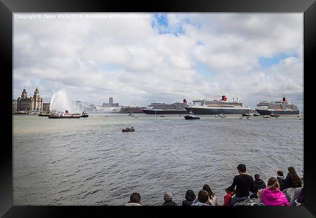 Crowds watching the Three Queens Framed Print by Jason Wells