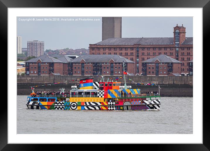  Dazzle ferry on the Mersey Framed Mounted Print by Jason Wells