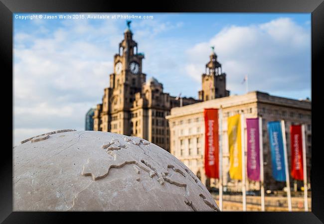 Liverpool - centre of the world Framed Print by Jason Wells