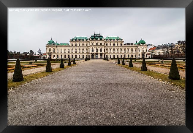 Perfect symmetry in the grounds of of Belvedere Pa Framed Print by Jason Wells