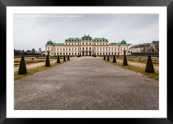 Perfect symmetry in the grounds of of Belvedere Pa Framed Mounted Print by Jason Wells