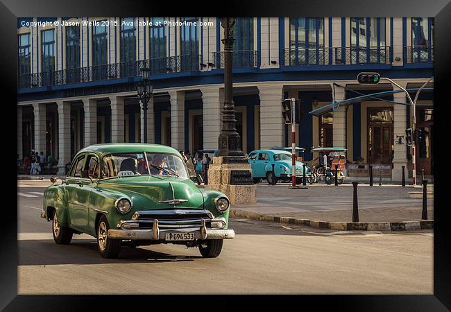 Classical car on the Prado Framed Print by Jason Wells