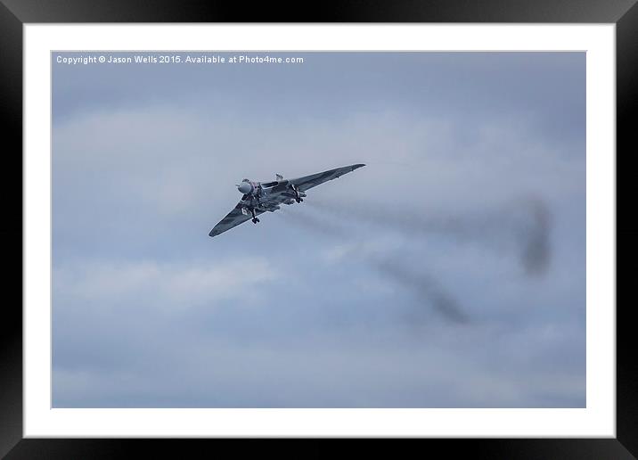 Dirty pass by the Avro Vulcan Framed Mounted Print by Jason Wells