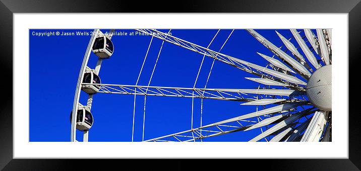 Liverpool wheel Framed Mounted Print by Jason Wells