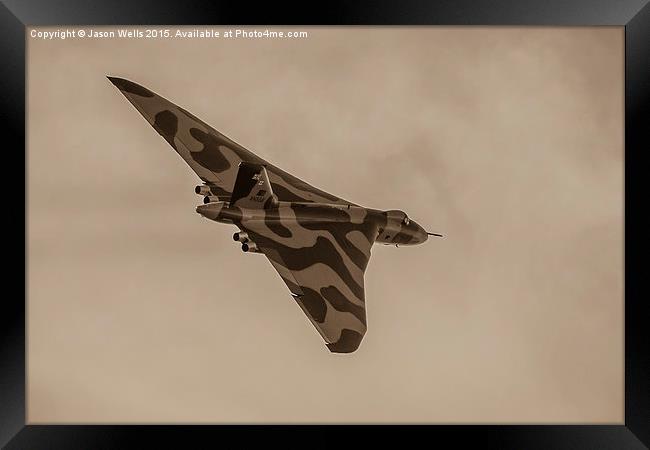 XH558 at Southport for the final time Framed Print by Jason Wells