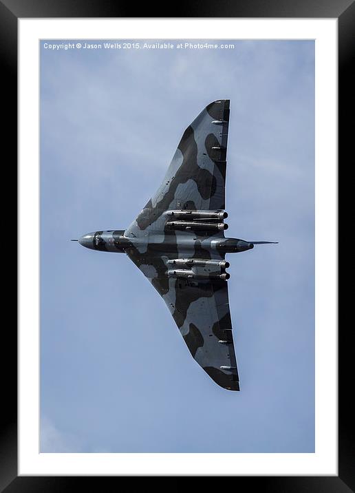 XH558 prepares for another wingover Framed Mounted Print by Jason Wells