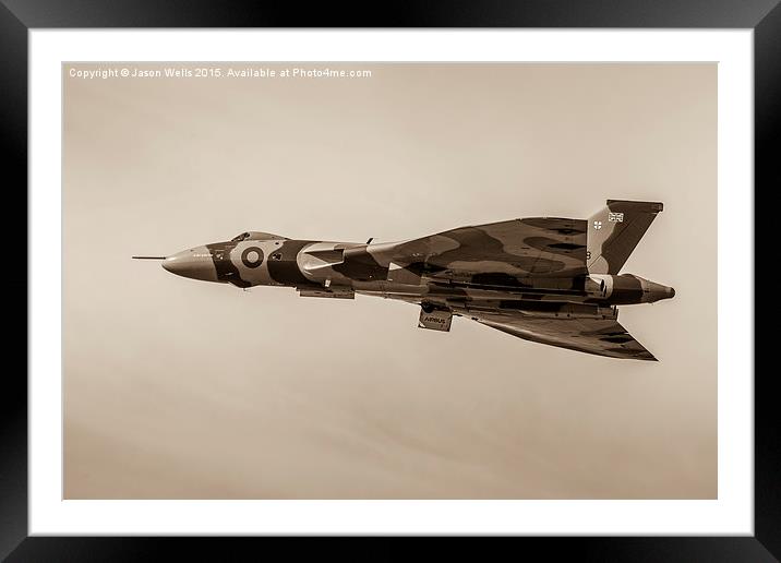 Sepia image of the Vulcan Framed Mounted Print by Jason Wells