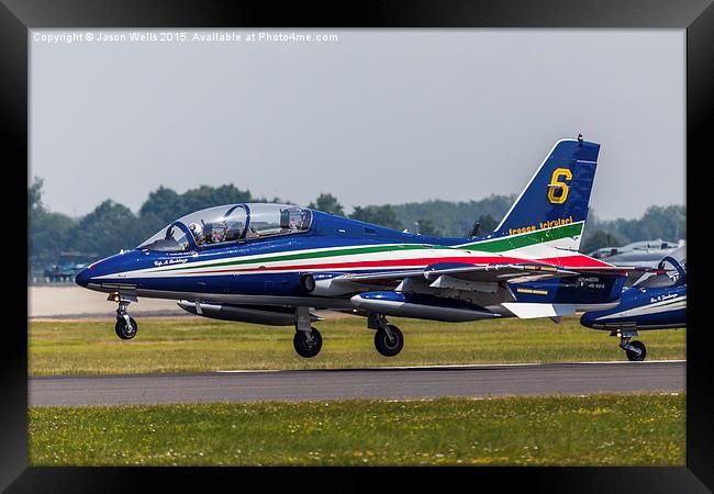  Frecce Tricolori number 6 taking off Framed Print by Jason Wells