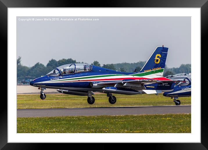  Frecce Tricolori number 6 taking off Framed Mounted Print by Jason Wells