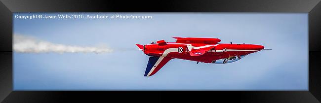 Panorama of a solo Red Arrow Framed Print by Jason Wells