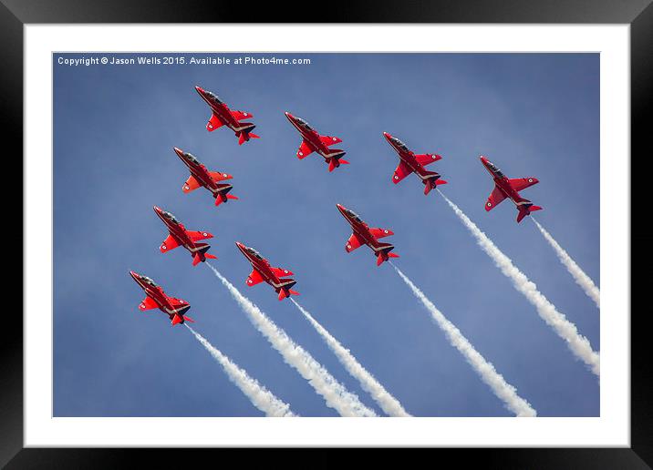 Reds climbing into the sky Framed Mounted Print by Jason Wells