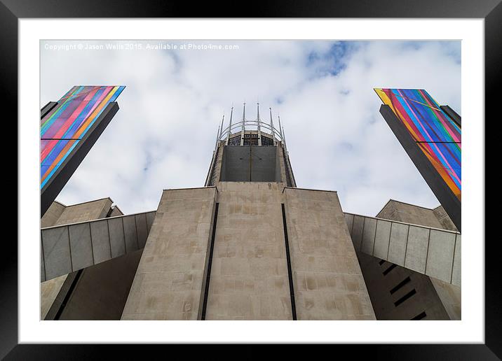 Looking up at the Metropolitan cathedral Framed Mounted Print by Jason Wells