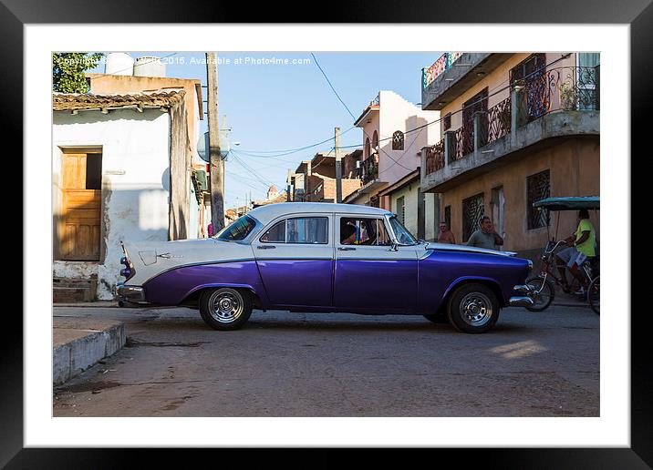 Purple old timer in Trinidad Framed Mounted Print by Jason Wells